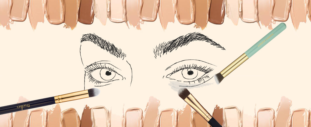 Make-up Brushes that will help you say good bye to your dark eye circles.