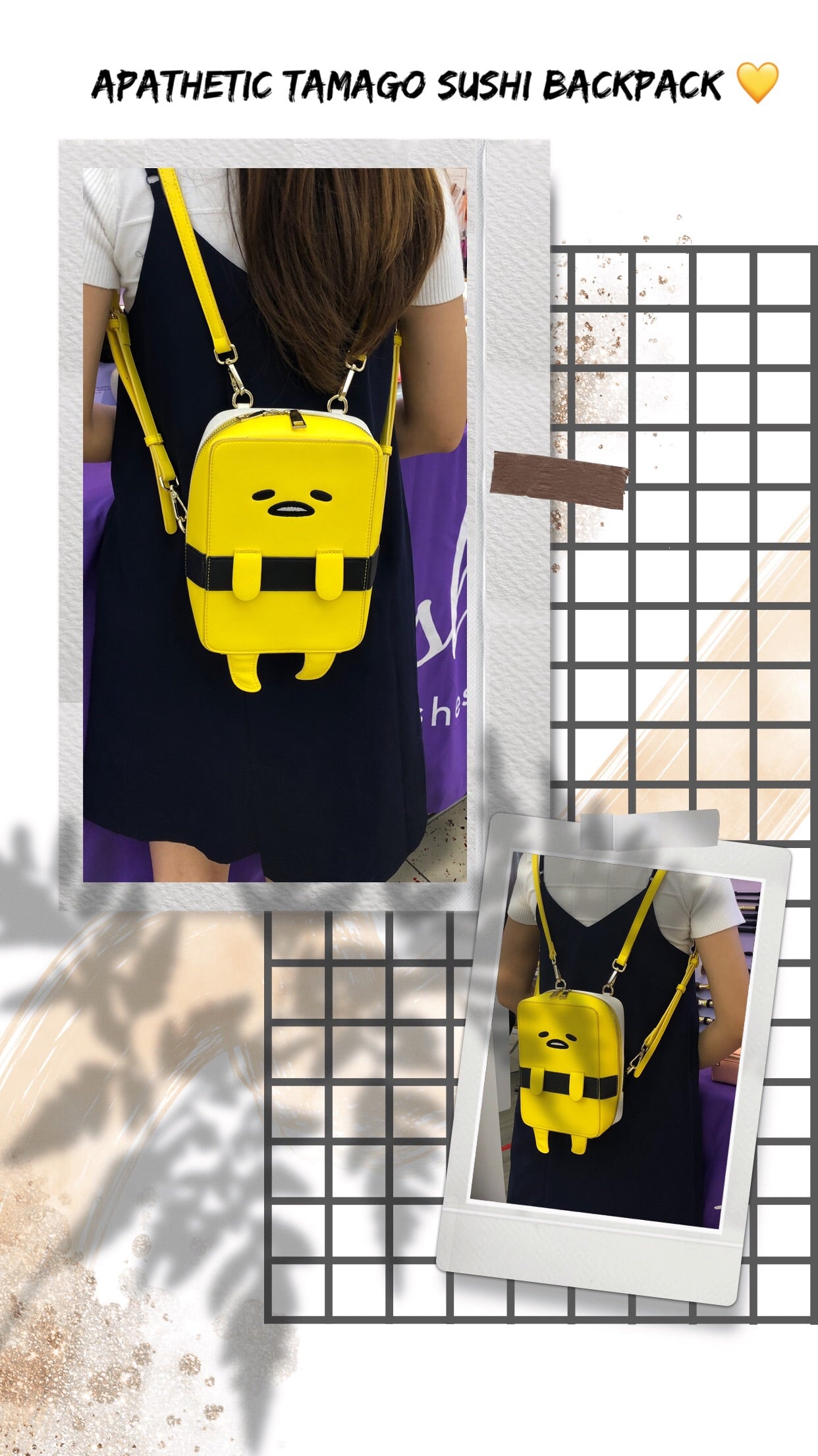 Gudetama's lazy brush bag